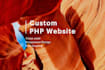 build custom PHP website