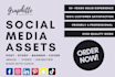 design your social media assets, post, ads, banners
