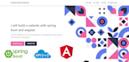 build a website with spring boot and angular