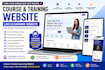 develop a website for selling courses and training online