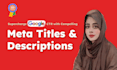 write SEO optimized meta descriptions, title, h1