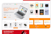 design PSD website mockup, landing page