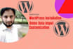 install themeforest wordpress theme, setup or customize