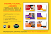 create a modern and simple postcard design for your business