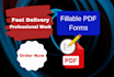 create professional fillable PDF form