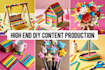 make colorful DIY crafts video for you