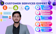 provide customer service email and live chat support to your store