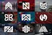 initial letter, symbolic, monogram logo with copyrights in 24 hours