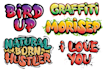 design a bubble graffiti art lettering  for your logo tshirt