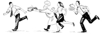 draw simple black and white illustration