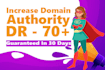 increase ahrefs domain rating DR 70 fast