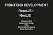 do front end development with reactjs and nextjs