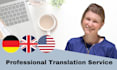 translate german to english and english to german