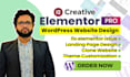 customization  wordpress website with elementor pro
