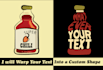 warp text into a custom shape