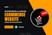 do wordpress or laravel ecommerce website online store