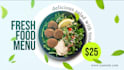do fresh food menu promo ads video