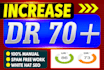 increase ahrefs domain rating dr 70 plus