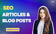 create SEO articles and blog posts for your website
