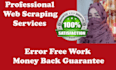 do web scraping, data scraping, data mining, product scraping