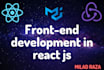 do front end web development in react js