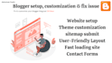 create blogger sites, customize and fix issues for you