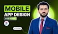 do mobile app design, app ui ux design and figma app design