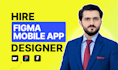 do mobile app design, app ui ux design and figma app design