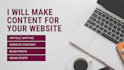research and write quality SEO web content
