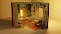 design an isometric 3d scene or 3d map low poly for you