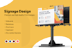 design billboard yard sign backdrop and signage design