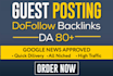 build SEO backlinks high da guest posts high authority links