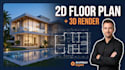 be your architect, draw 2d floor plan and 3d render