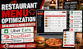 do restaurant menu data entry for ubereats, doordash, pos square, toast, clover