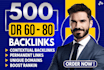 high quality contextual SEO dofollow backlinks dr50 to dr70 plus