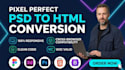 do pixel perfect figma to html or psd to html responsive website