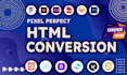 convert figma to html, psd to html responsive website bootstrap 5