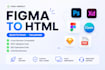 convert PSD to HTML, figma to HTML, xd, pdf, canva to html bootstrap, tailwind