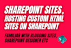 create custom sharepoint sites
