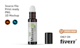 do cosmetic label and cbd label design with mockup