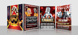 do comedy night karaoke nightclub birthday barbershop grand opening motion flyer