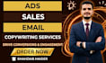 do impressive sales email copywriting and write facebook ad copy