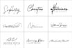 design luxury  signature, cursive, and handwritten logo