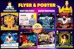design nightclub, hip hop, church, club, music, dj event party flyer poster