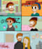 draw you in 6 different cartoon style