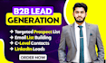 do b2b linkedin lead generation, and targeted email lead list building