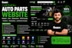 design auto parts website in wordpress