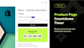 add a countdown timer to your shopify product page
