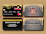 do credit card style business card design