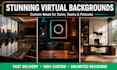 design virtual studio background in 2 hours